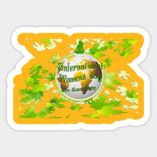 International Women's Day - Life -Love – Care. Sticker